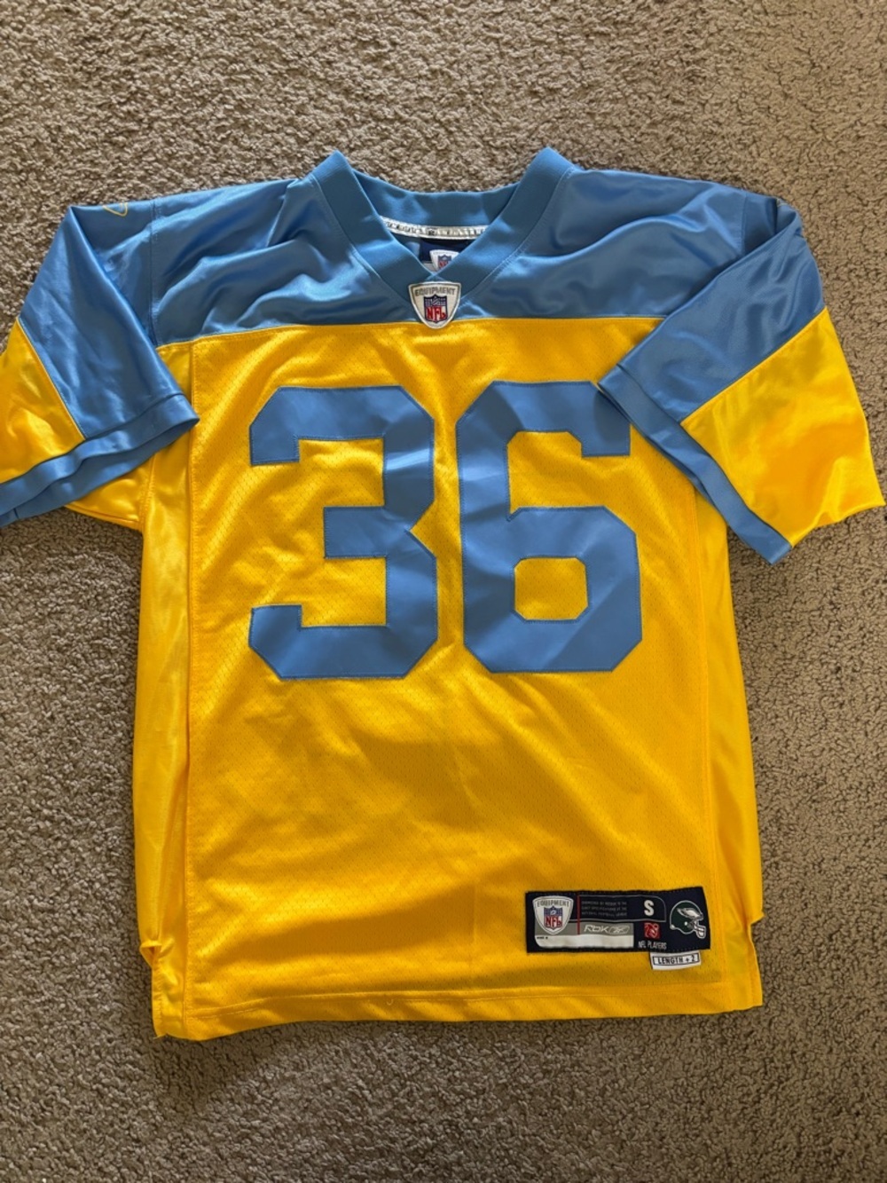 NFL Throwback 36 Eagles Jersey